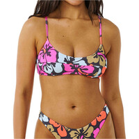 Rip Curl parte de arriba bikini HIBISCUS HEAT CROP vista frontal