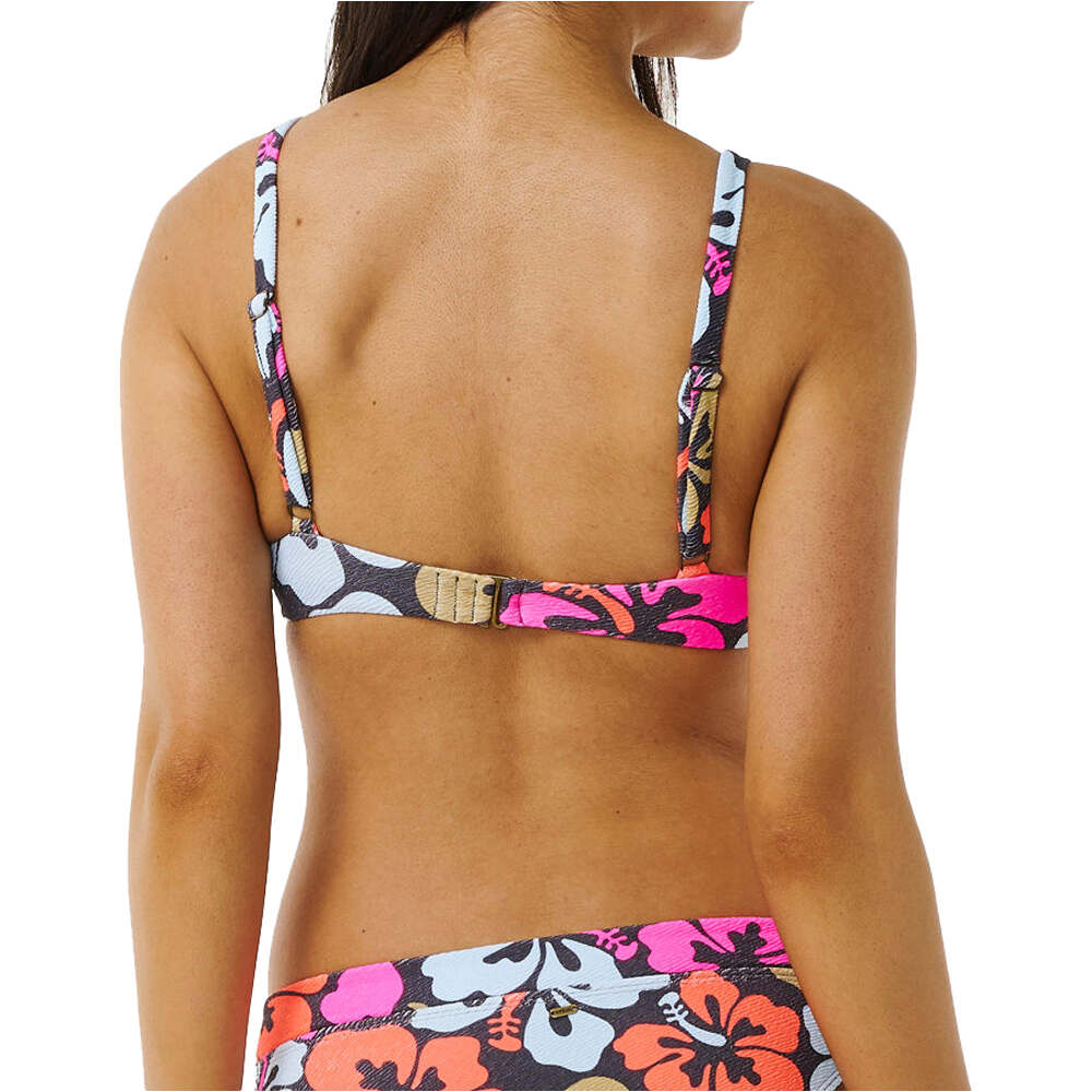 Rip Curl parte de arriba bikini HIBISCUS HEAT D-DD BALCONETTE vista trasera