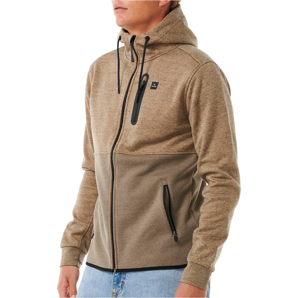 Rip Curl polar hombre ANTI SERIES DEPARTED ZIP THR vista detalle