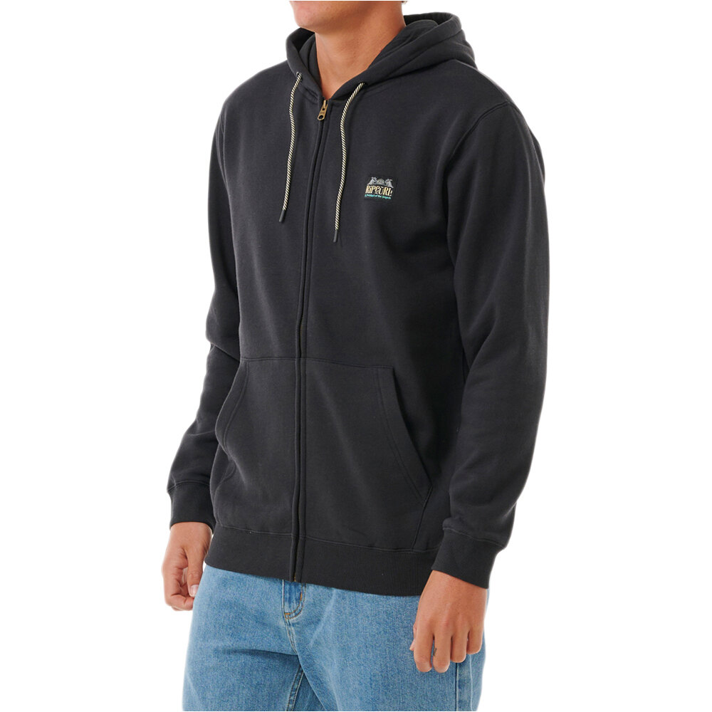 Rip Curl sudadera hombre HORIZON ZIP THRU HOOD vista trasera