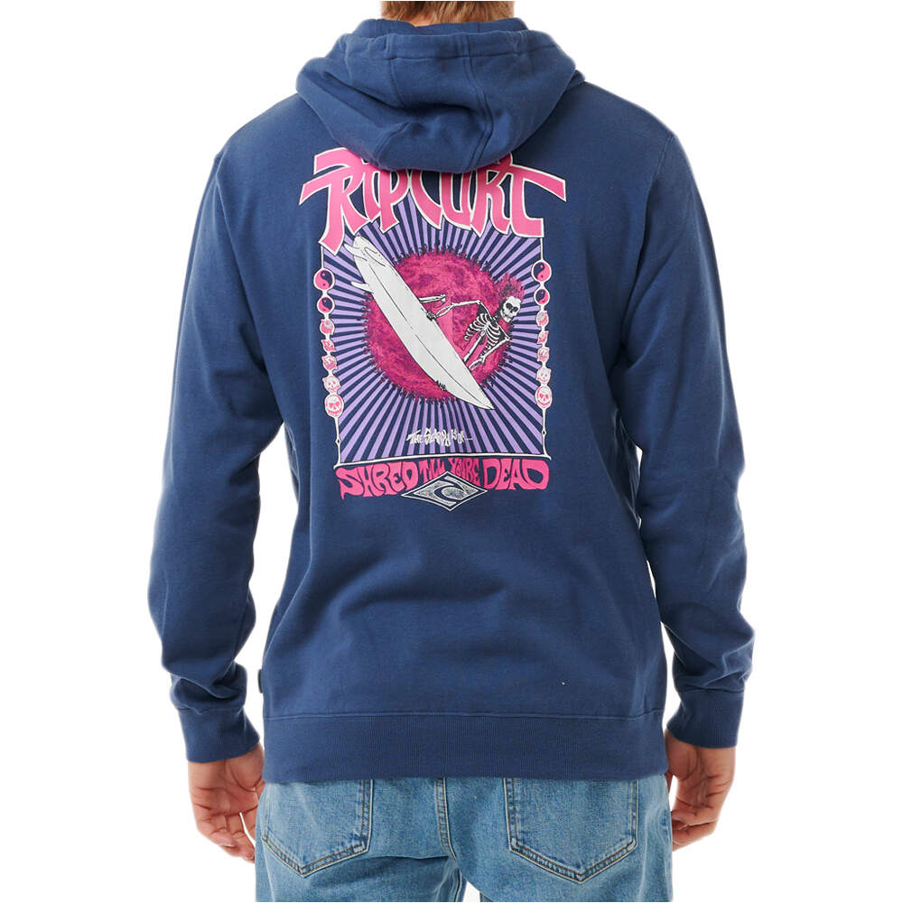 Rip Curl sudadera hombre SHRED TILL DEAD HOOD vista detalle