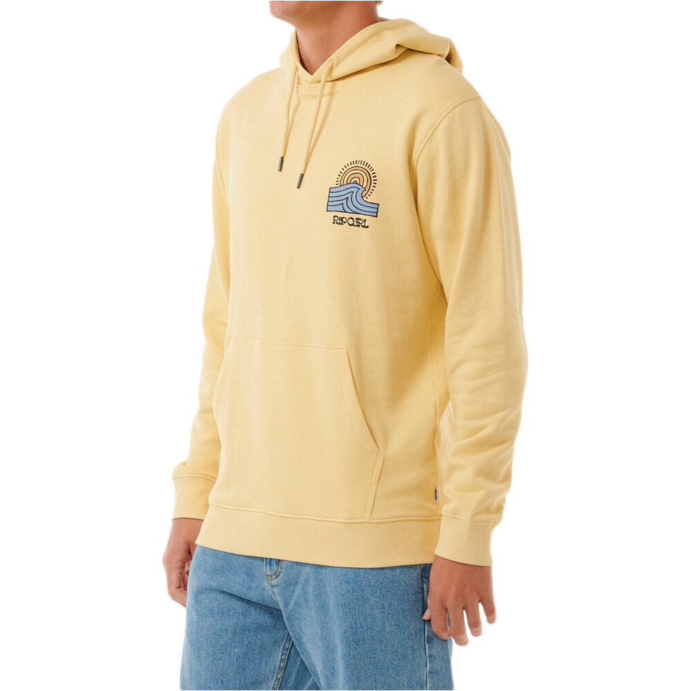 Rip Curl sudadera hombre SWC HAYS AND RAZED HOOD vista trasera