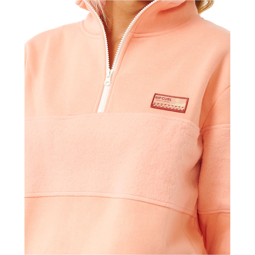 Rip Curl sudadera mujer FORTALEZA  HALF ZIP FLEECE vista detalle