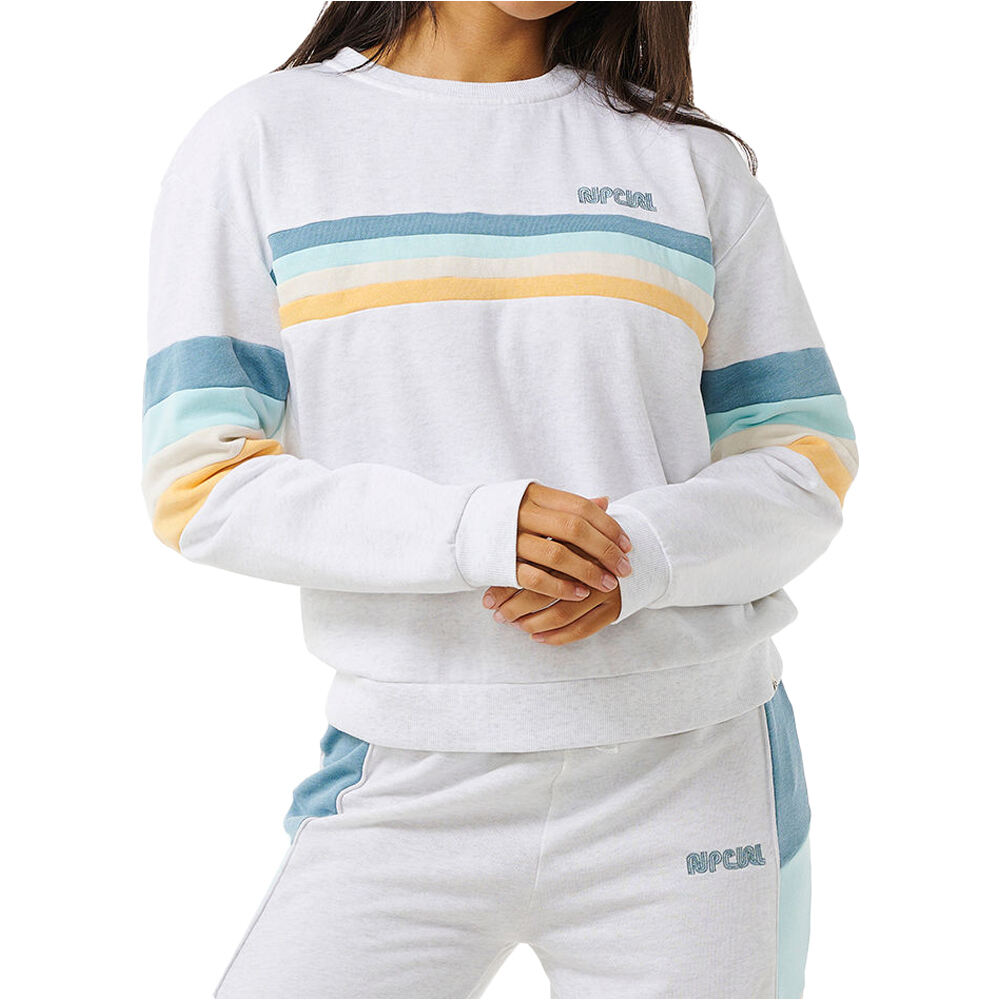 Rip Curl sudadera mujer SURF REVIVAL PANELLED CREW vista detalle