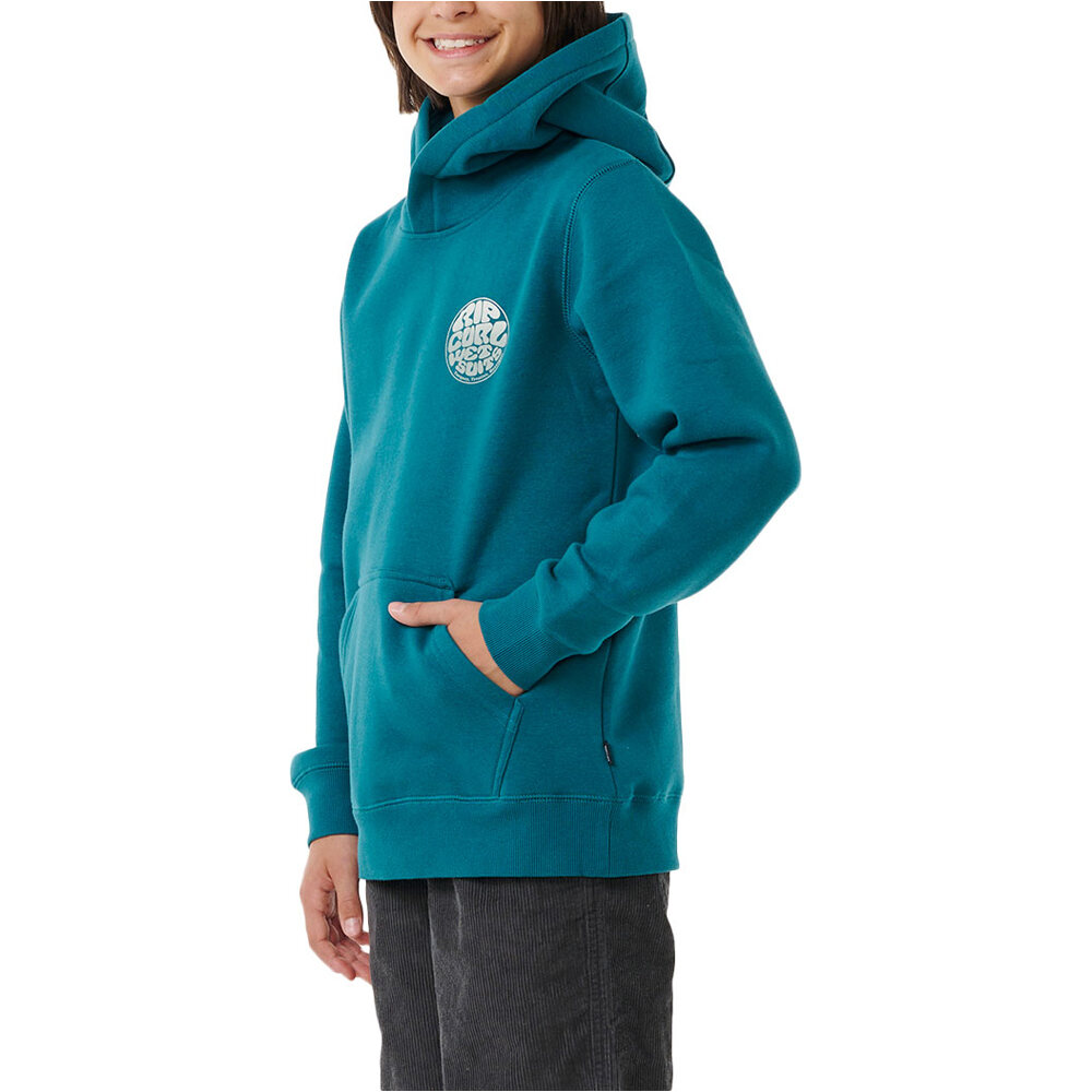 Rip Curl sudadera niño WETSUIT ICON HOOD-KID vista detalle