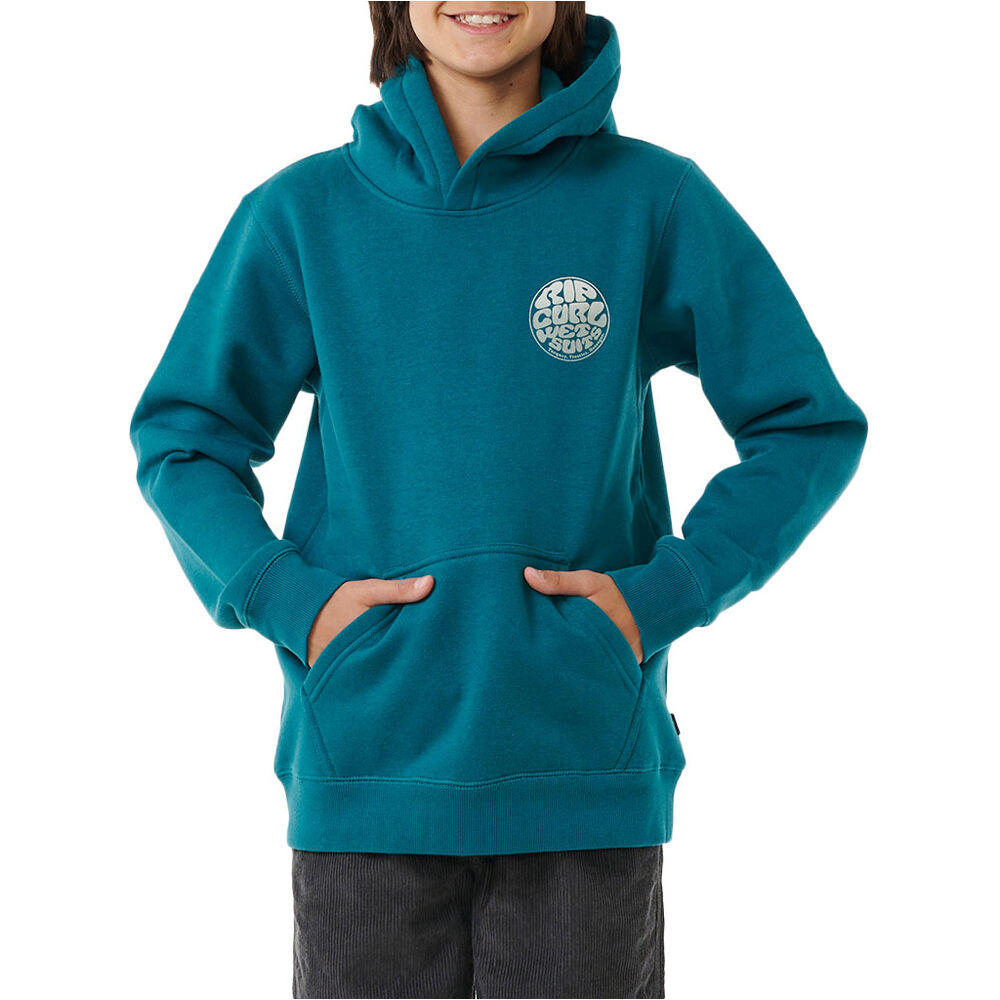 Rip Curl sudadera niño WETSUIT ICON HOOD-KID vista frontal