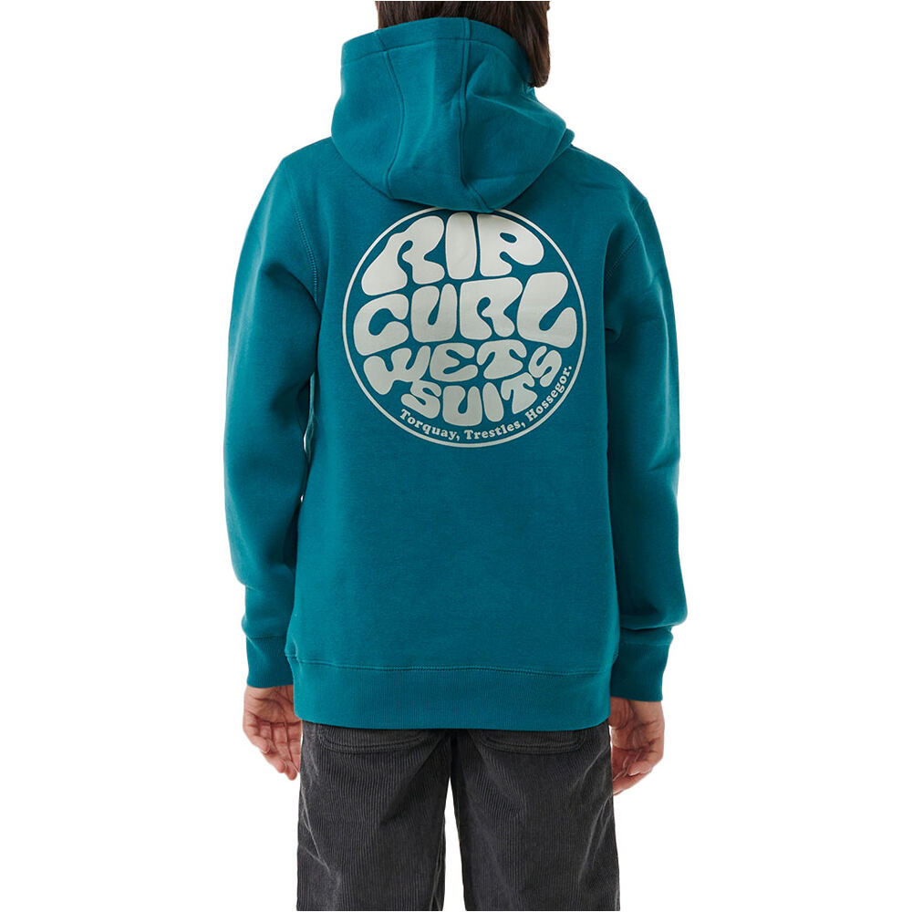 Rip Curl sudadera niño WETSUIT ICON HOOD-KID vista trasera