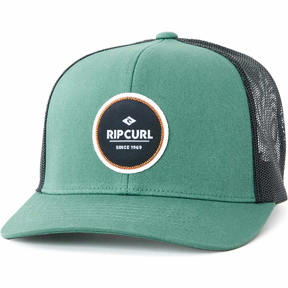 Rip Curl visera lona ROUTINE CURVE TRUCKER vista frontal