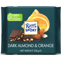 COLOURFUL DARK ALMOND & ORANGE 100g