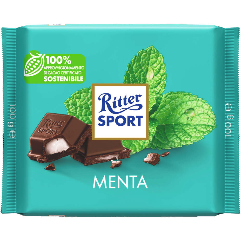 Ritter Sport Aperitivos/Snacks COLOURFUL PEPPERMINT CHOCOLATE 100g vista frontal