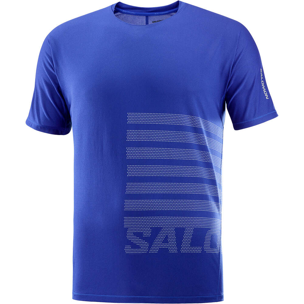 Salomon camisetas trail running manga corta hombre SENSE AERO SS TEE GFX M vista detalle