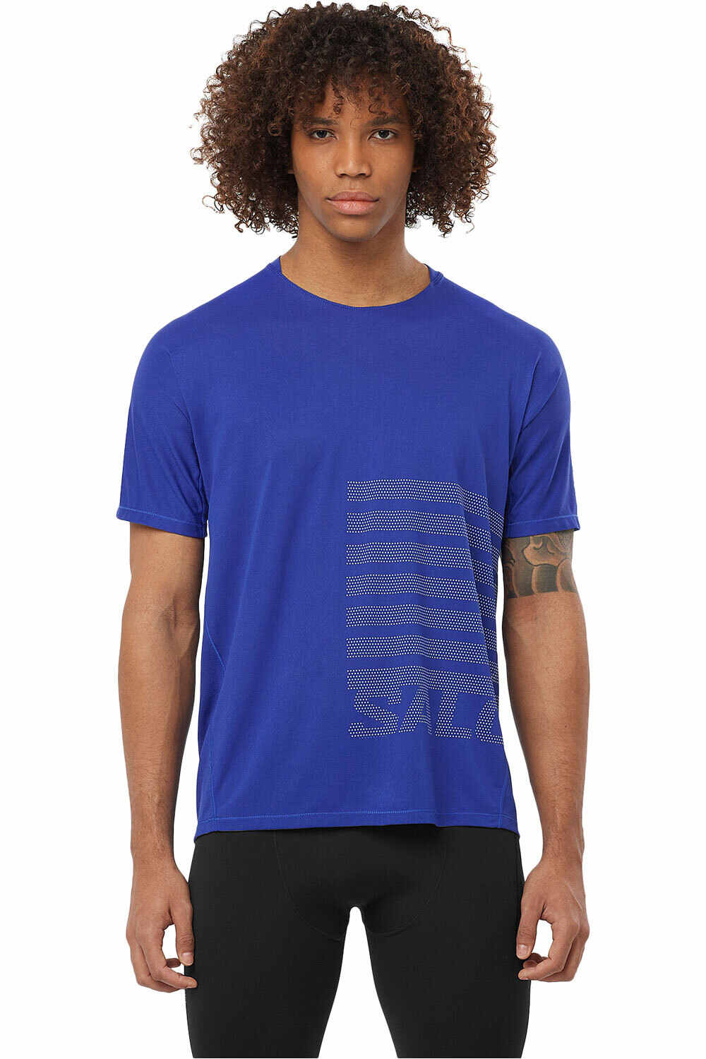 Salomon camisetas trail running manga corta hombre SENSE AERO SS TEE GFX M vista frontal