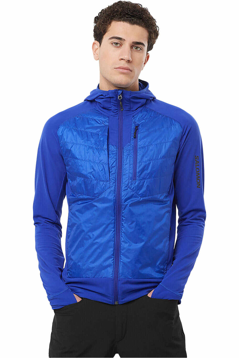 Salomon chaqueta outdoor hombre ELIXIR HYBRID HD INSUL M vista frontal