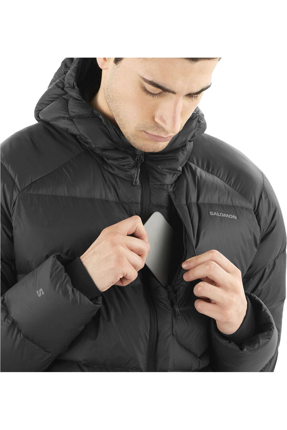 Salomon chaqueta outdoor hombre OUTLINE DOWN HD M vista detalle