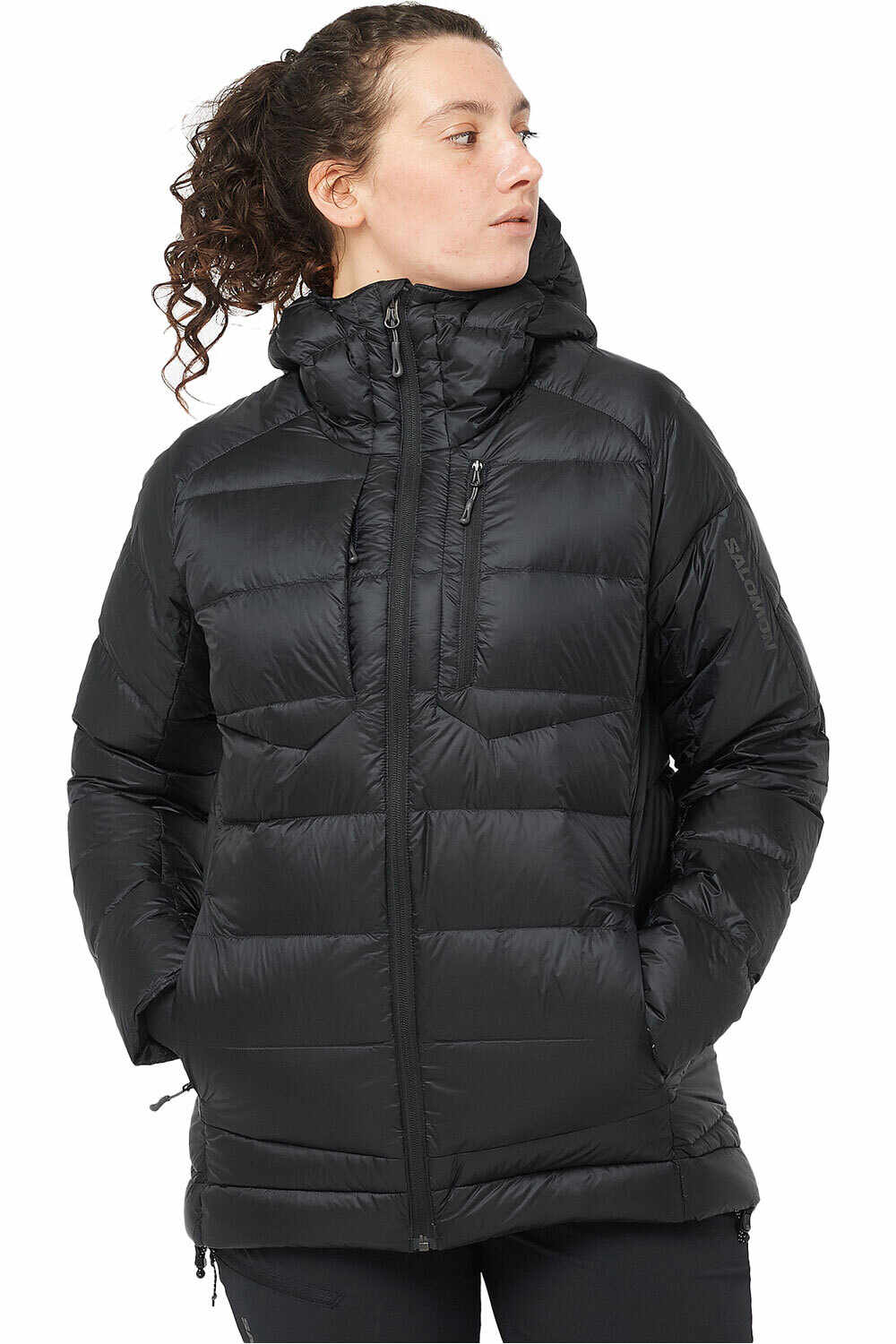 Salomon chaqueta outdoor mujer ELIXIR ULTRA DOWN PARKA W vista frontal