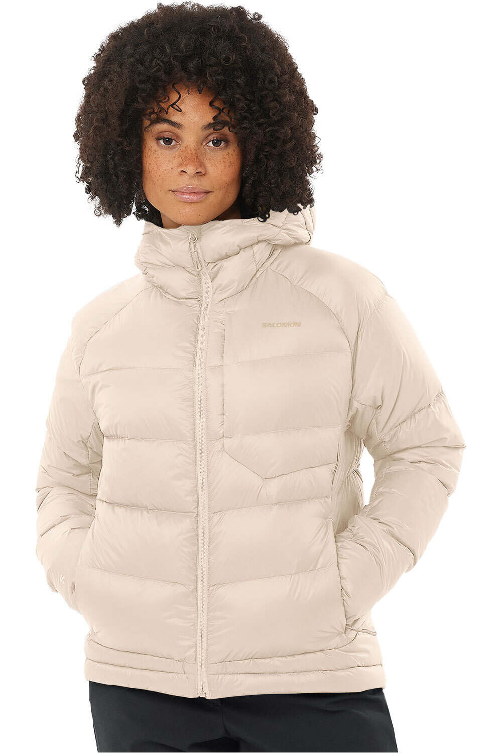 Salomon chaqueta outdoor mujer OUTLINE DOWN HD W vista frontal