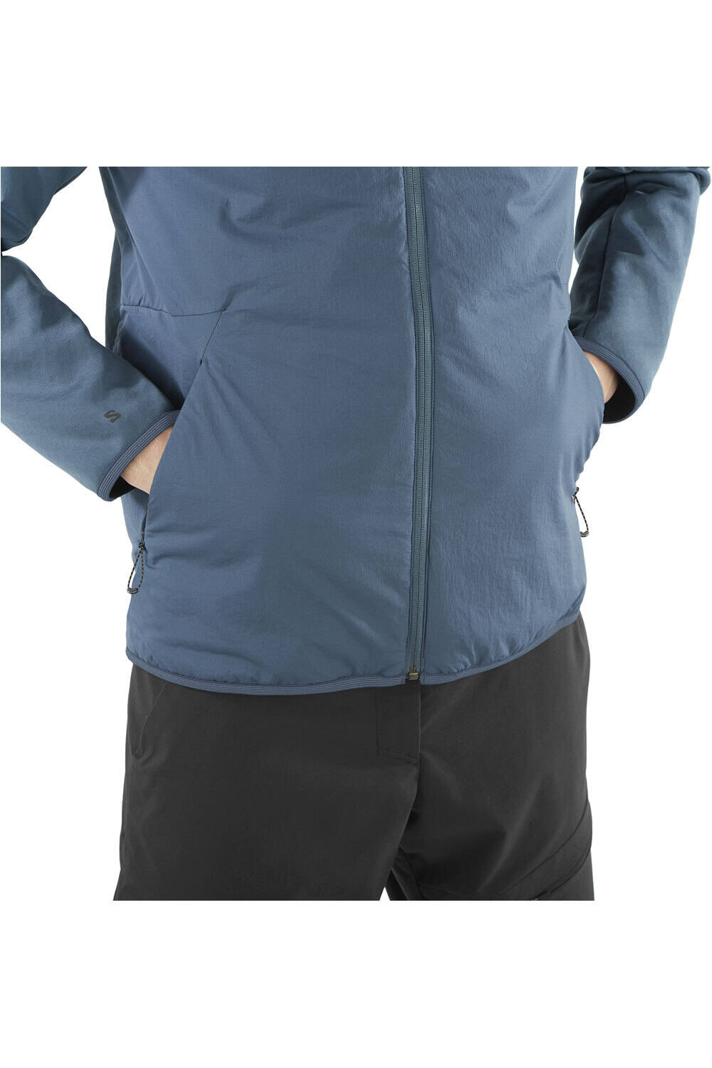 Salomon forro polar hombre OUTLINE HYBRID WARM HD M vista detalle