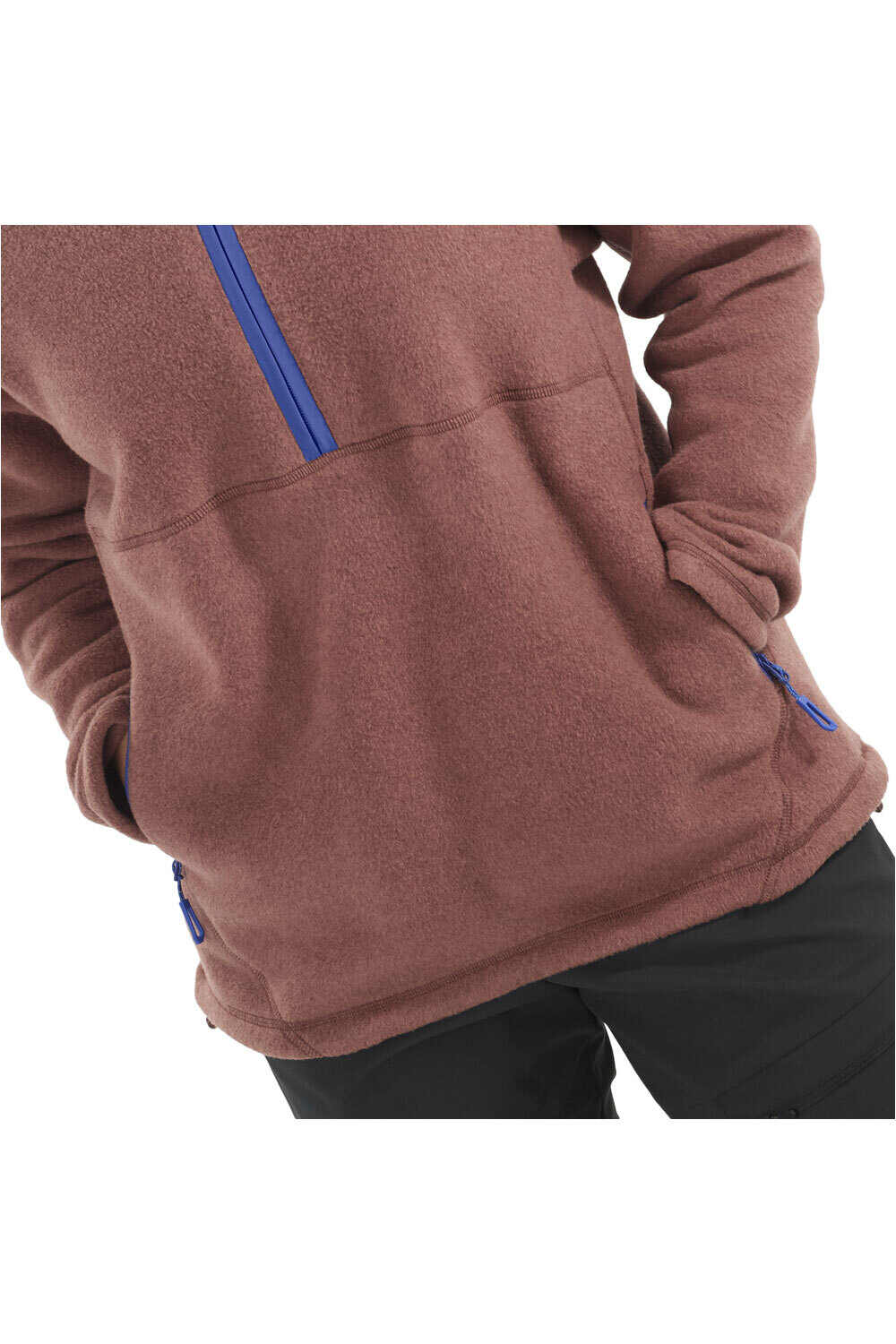 Salomon forro polar mujer CHROMA FLEECE HZ W vista detalle