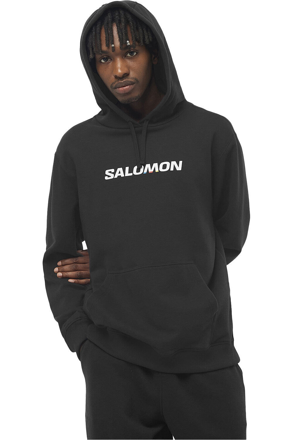 Salomon Sudaderas Montaña Hombre SAL LOGO PERF HOODIE M vista frontal