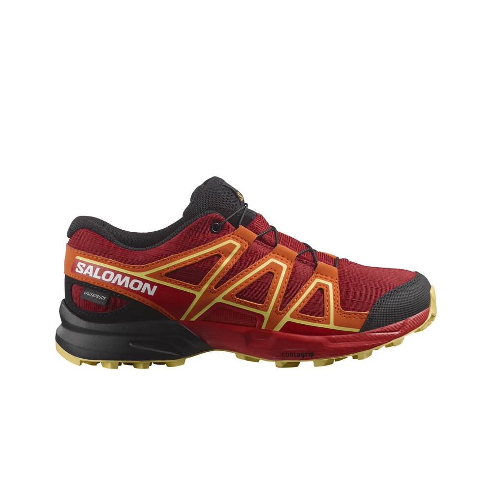 Salomon zapatilla trekking niño SPEEDCROSS CSWP J lateral exterior