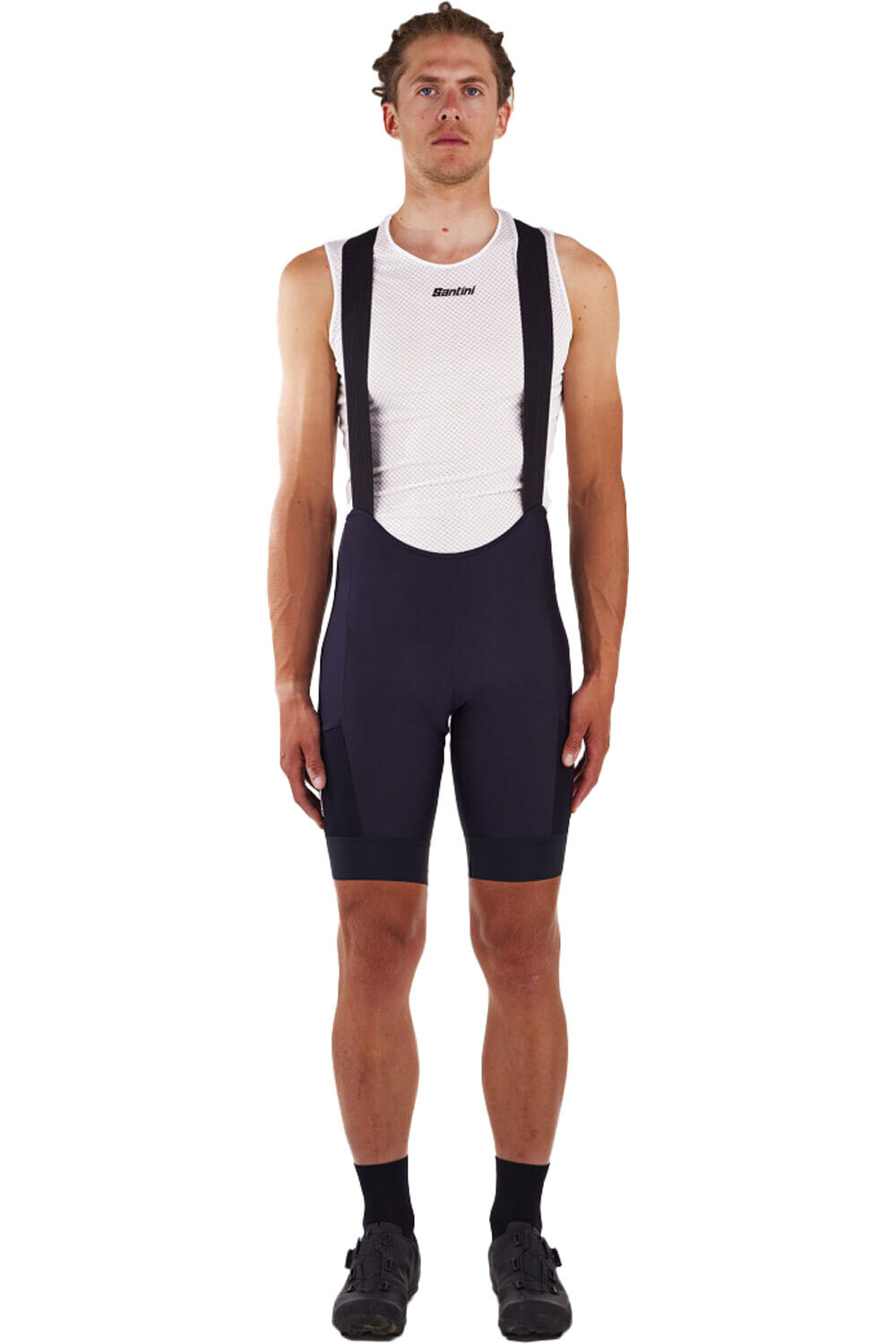 Santini culotte corto hombre GRAVEL - SHORTS vista frontal