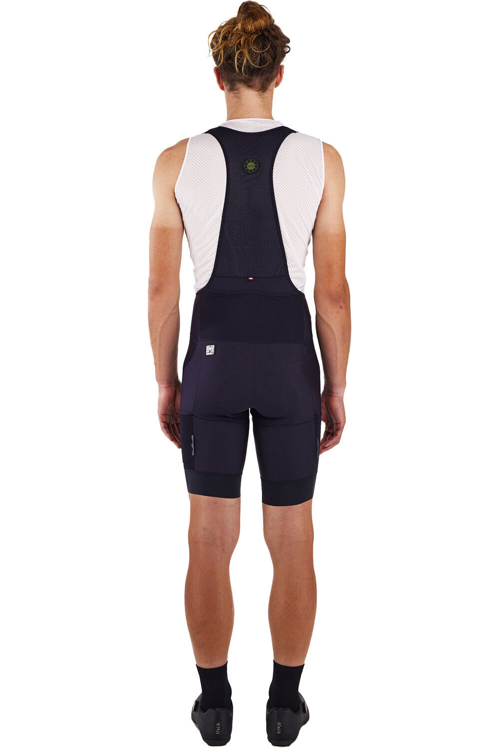 Santini culotte corto hombre GRAVEL - SHORTS vista trasera