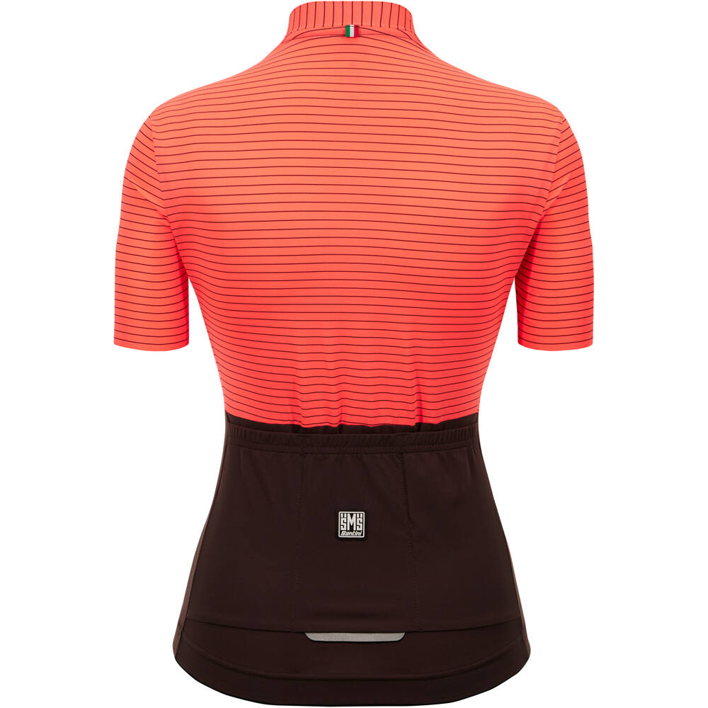 Santini maillot manga corta mujer COLORE RIGA - WOMEN'S JERSEY vista trasera