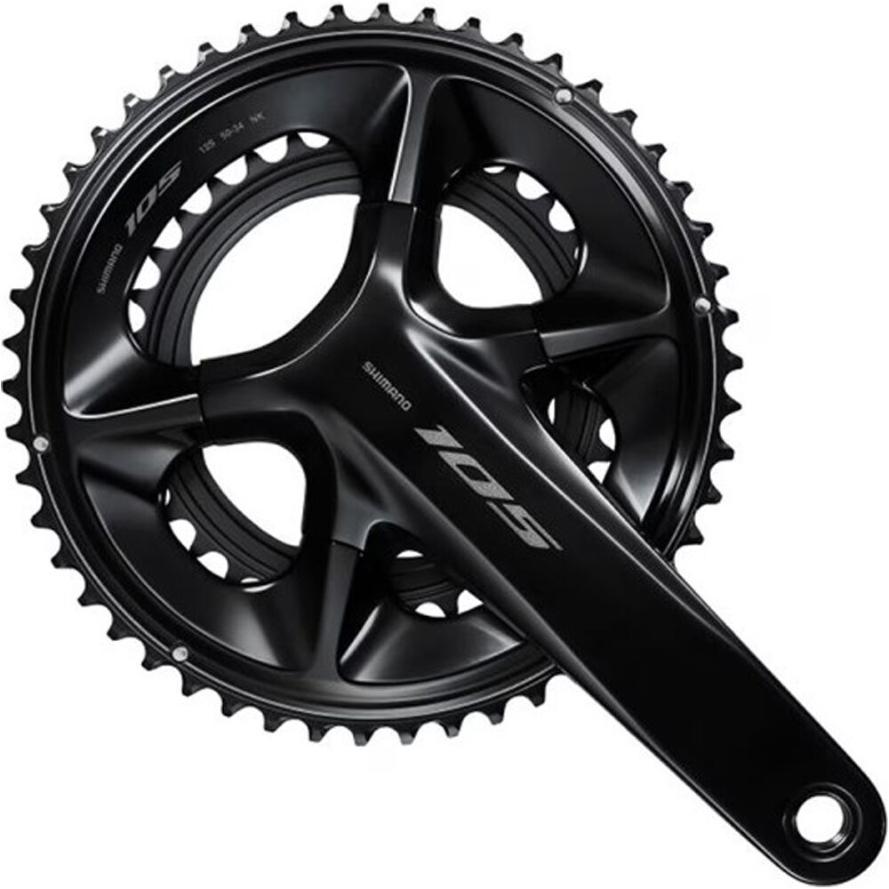 Shimano bielas carretera Crankset 12-Speed Black vista frontal