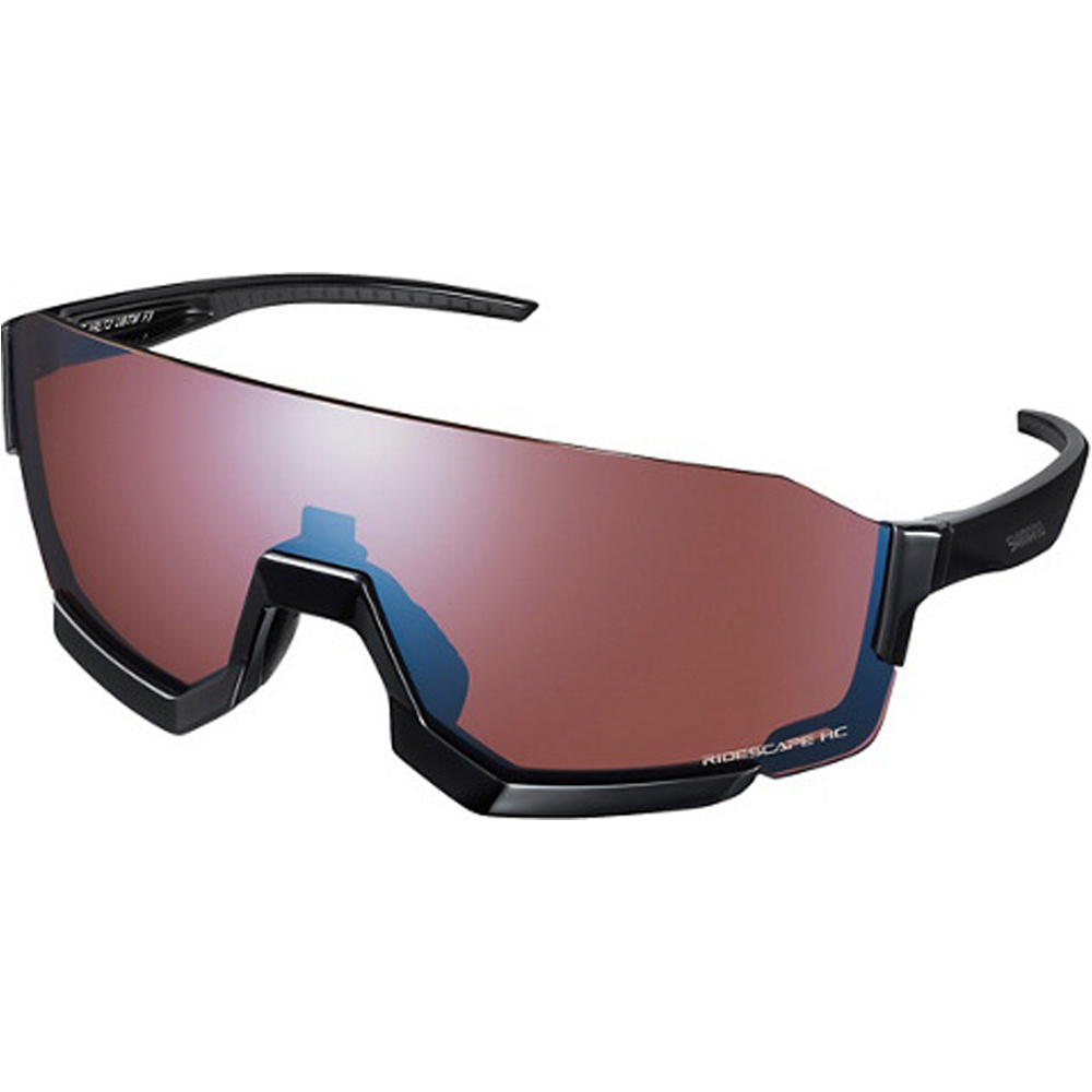 Shimano gafas ciclismo Eyewear ARLT2 Black, Ridescape HC vista frontal