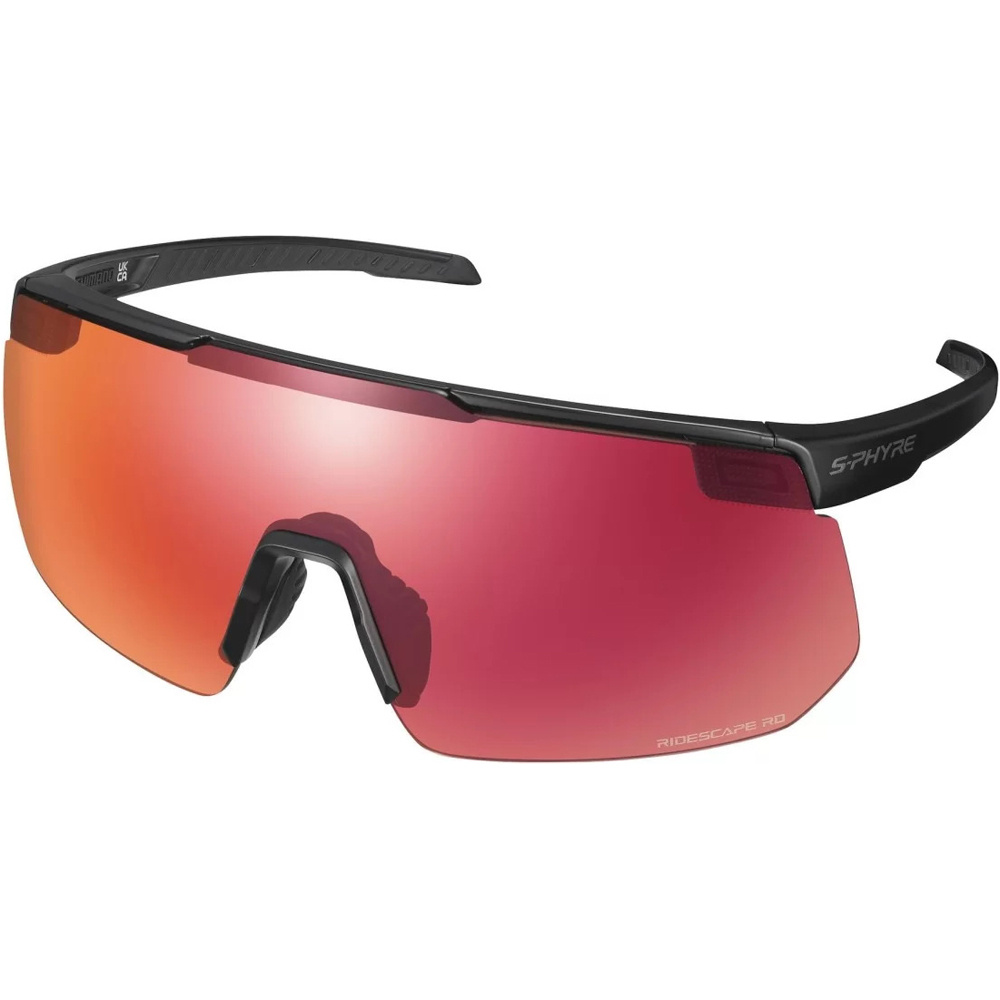 Shimano gafas ciclismo Eyewear SPHR2 Matte Black, Ridescape RD vista frontal