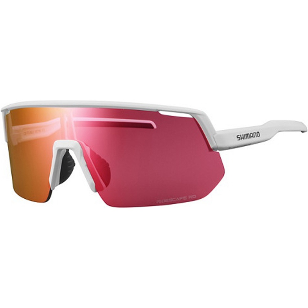 Shimano gafas ciclismo Eyewear TCNL2 Matte White, Ridescape RD vista frontal