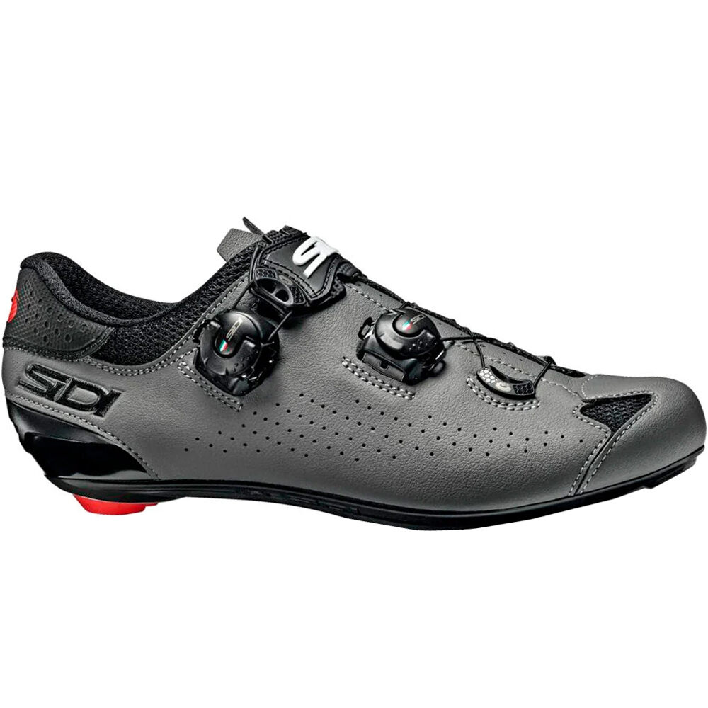 Sidi zapatillas ciclismo carretera ZAPATILLAS SIDI GENIUS 10 GRIS/NEGRO lateral exterior