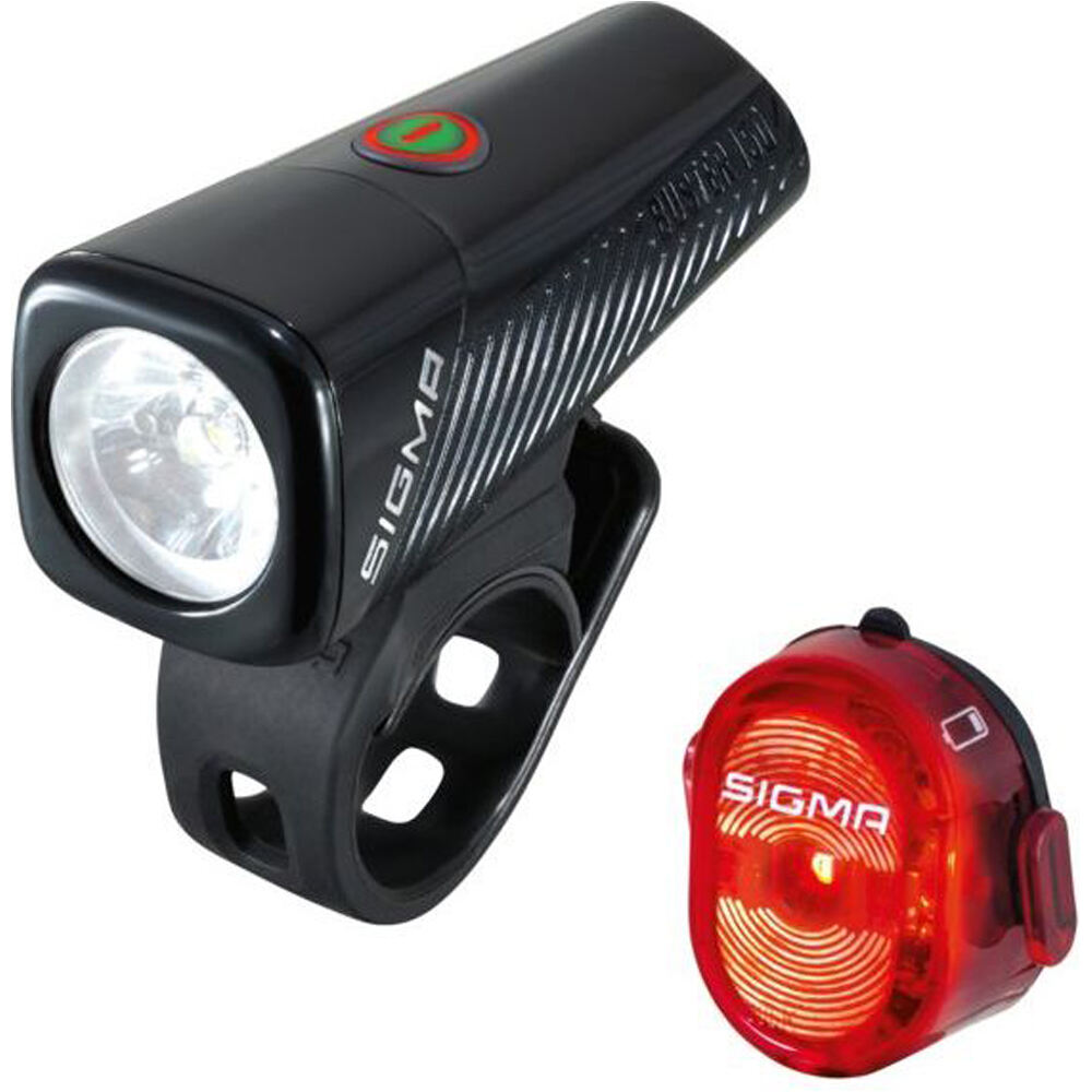 Sigma kit luces bicicleta KIT LUCES BUSTER 150 NUGGET FLASH USB vista frontal