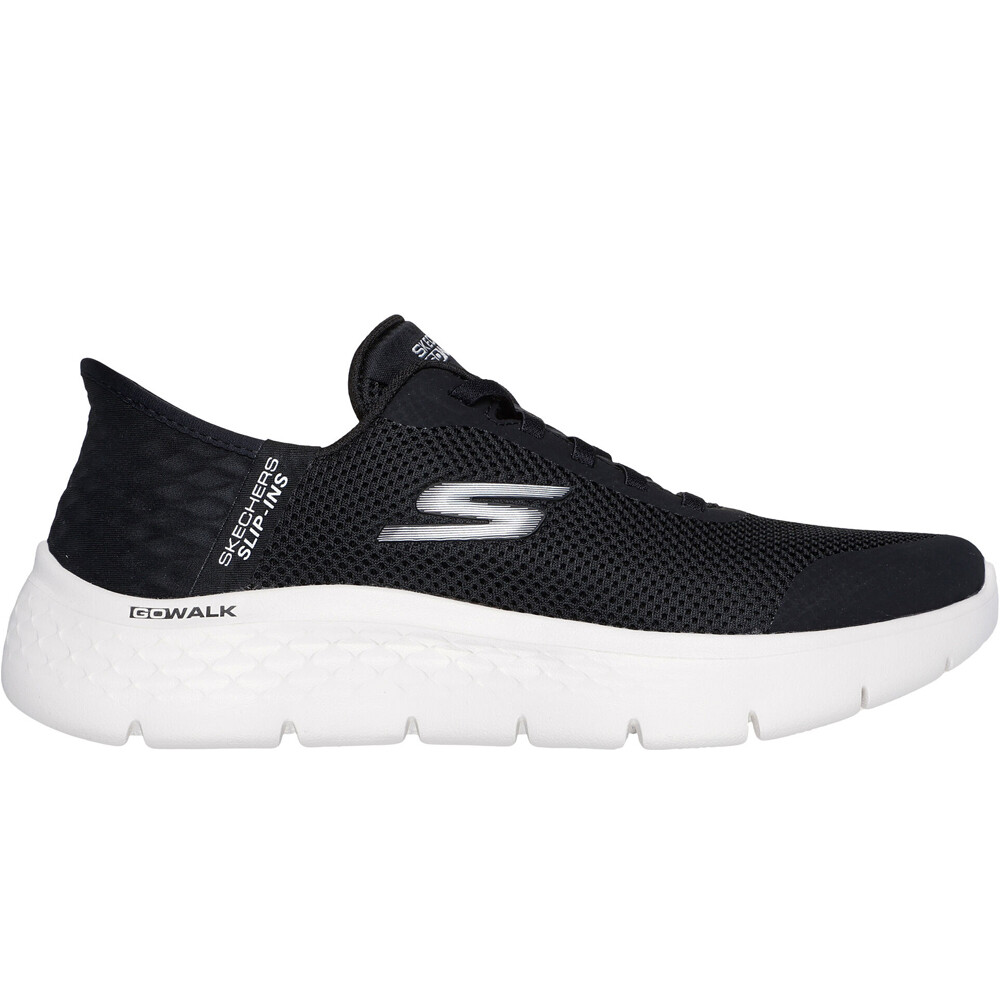 Skechers zapatillas fitness mujer GO WALK FLEX SLIP IN lateral exterior