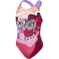 Speedo bañador bebé niña Girls Learn To Swim Printed Crossback vista frontal