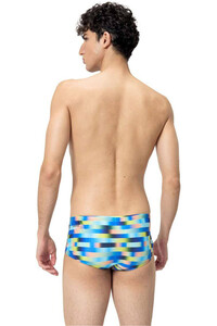 Speedo bañador natación hombre Allover Digital 14Cm Brief vista trasera