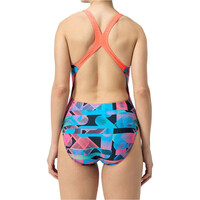 Speedo bañador natación mujer Allover Digital Powerback vista trasera