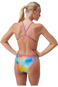 Speedo bañador natación mujer Allover Vback vista trasera