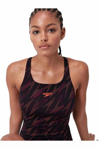 Speedo bañador natación mujer Womens Hyperboom Allover Medalist vista detalle