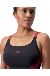 Speedo bañador natación mujer Womens Shaping Solid Splice Swimsuit 03