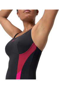 Speedo bañador natación mujer Womens Shaping Solid Splice Swimsuit vista detalle