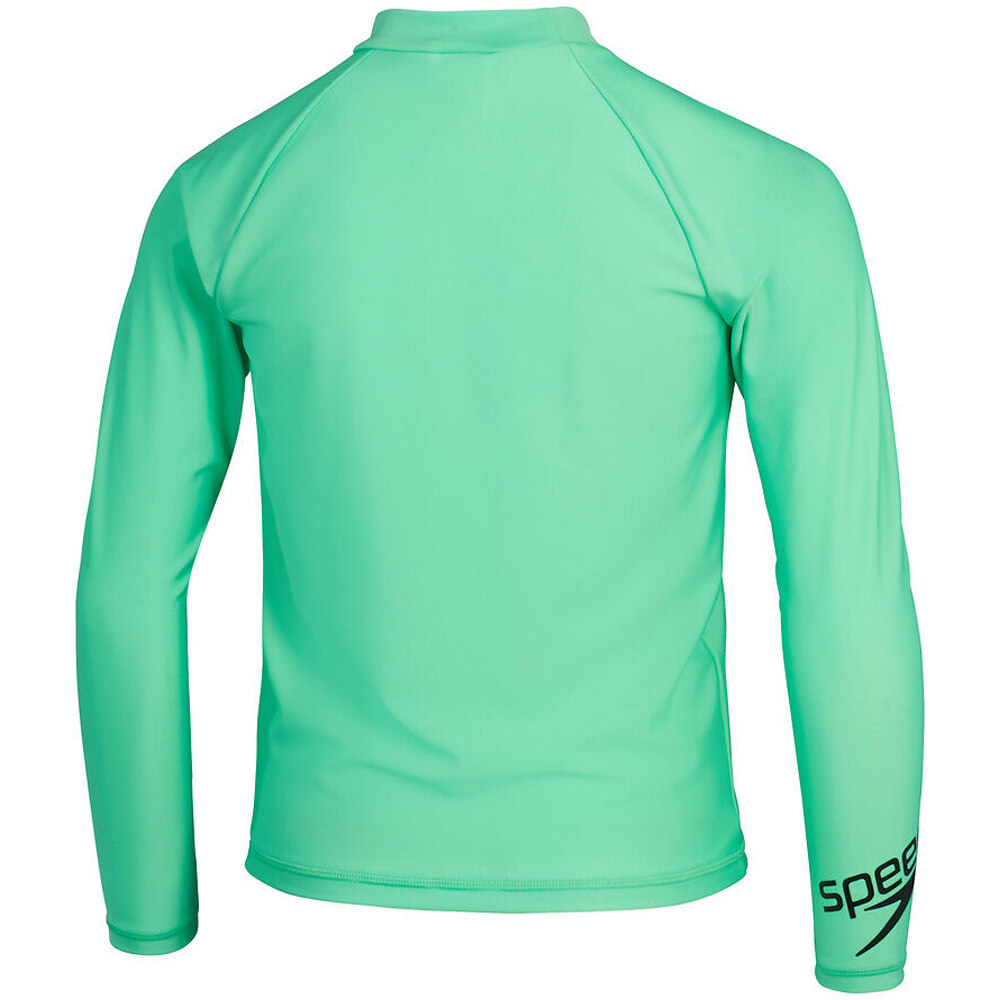 Speedo lycra surf manga larga niño Junior Unisex Long Sleeve Rash Top vista trasera