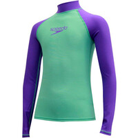 Speedo traje de neopreno corto niño SPEEDO DELIGHT YOUTH GIRL RASHGUARD L S vista frontal