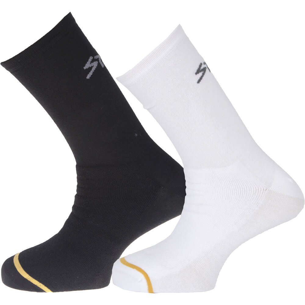 Spiuk calcetines ciclismo CALCETIN PACK 2 UDS FS LARGO UNISEX BLNE vista frontal