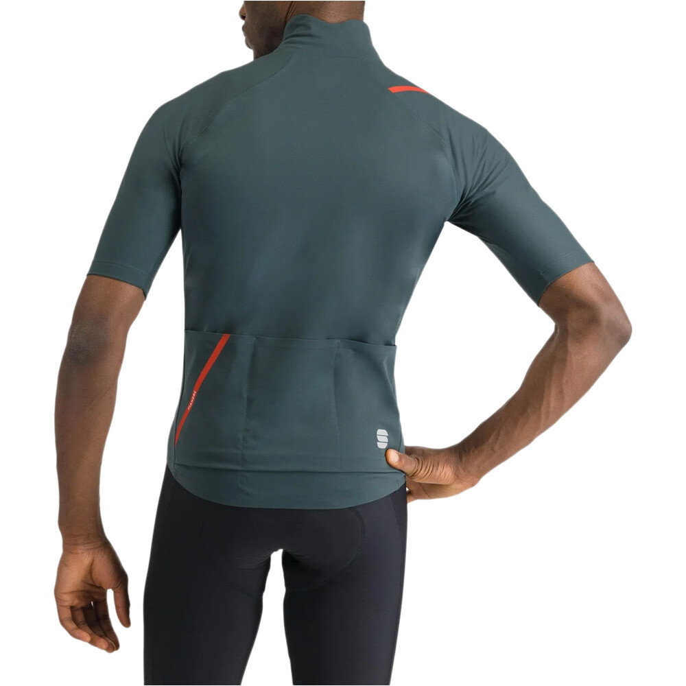 Sportful cortavientos ciclismo hombre FIANDRE PRO 2 JACKET SHORT SLEEVES vista trasera