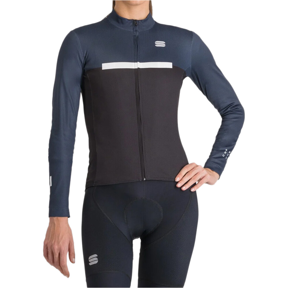 Sportful maillot manga larga mujer PISTA W THERMAL JERSEY vista frontal