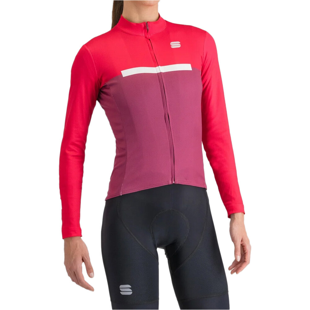 Sportful maillot manga larga mujer PISTA W THERMAL JERSEY vista frontal