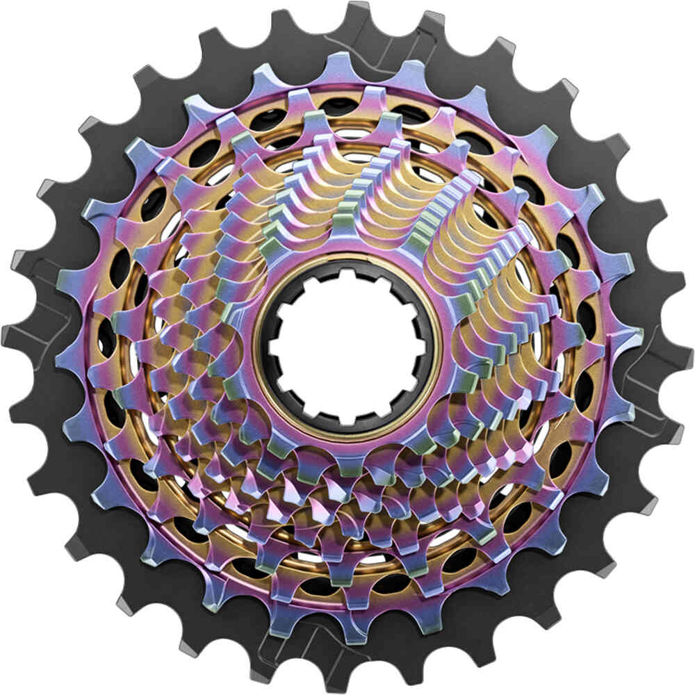 Sram cassette mtb CASSETTE XG1290 10-28 RED E1 AXS RAINBOW vista frontal