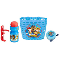 Stamp accesorios bicicletas infantiles Cesta + Bidon + Timbre PAW PATROL vista frontal