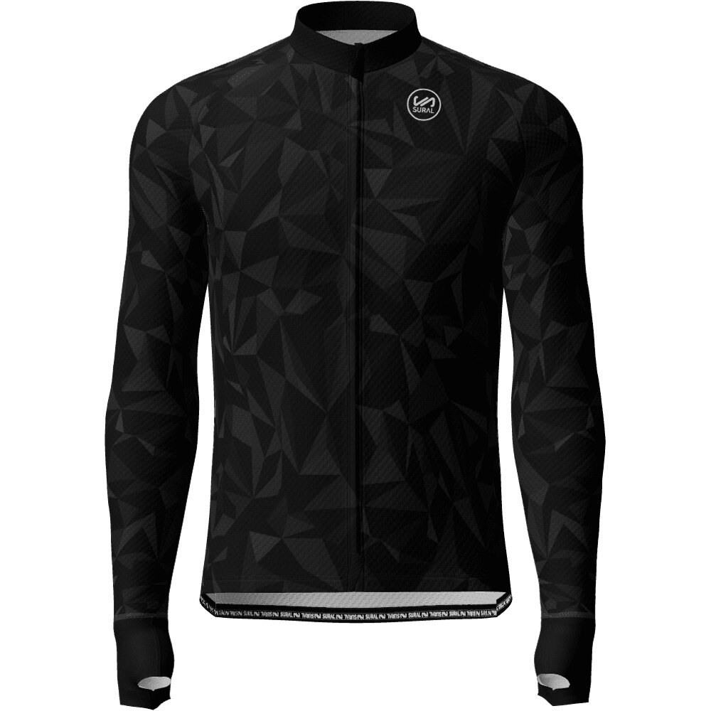 Sural cortavientos ciclismo hombre Chaqueta Ciclismo Manga Larga Membranas OVAL vista frontal